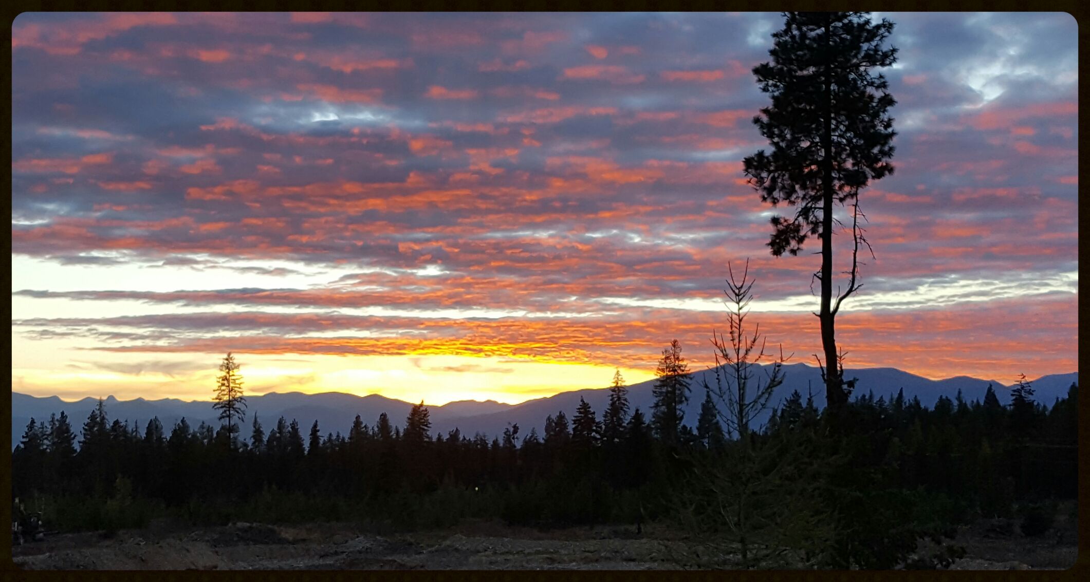 North Idaho Sunset Moyie Springs